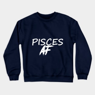 PISCES AF WHITE Crewneck Sweatshirt